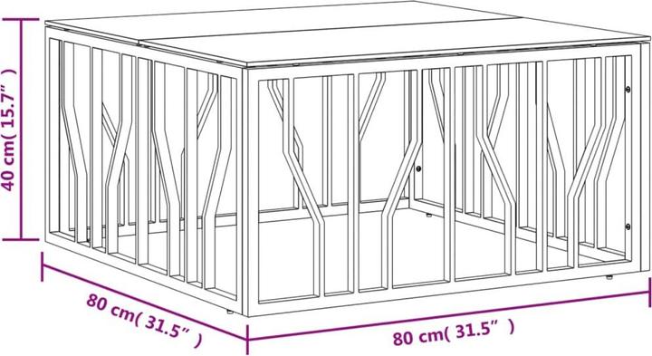 Immagine prodotto vidaXL Golden (80 x 80 x 40 cm)