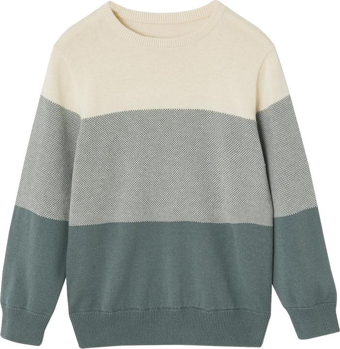 Produktbild Vertbaudet Jungen Pullover mit Colorblock-Streifen (116)