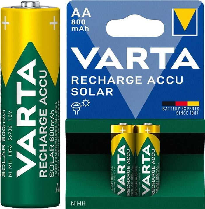 Produktbild Varta Recharge Accu Solar (2 Stk., AA, 800 mAh)