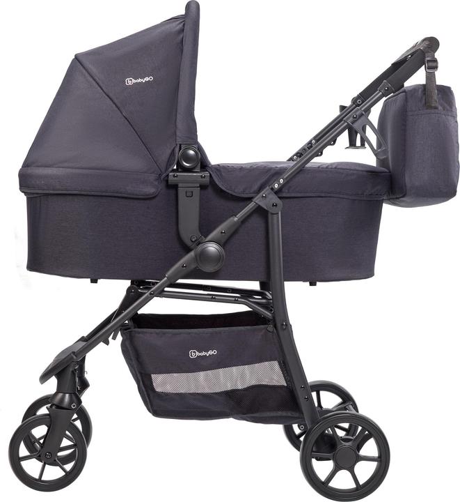 Actual product image BabyGo Style 3in1 - Combi pushchair - Zwart