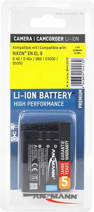 Image du produit Ansmann A-Nik FR EL 9 (Batterie de l'appareil photo)