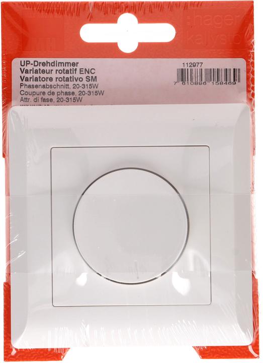 Actual product image Hager Kallysto Phasenabschnitt Drehdimmer