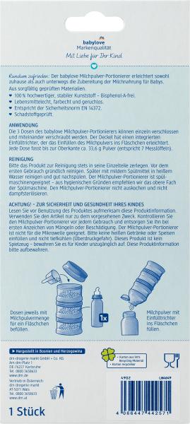 Produktbild dm babylove Milchpulver-Portionierer