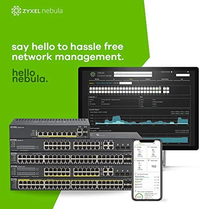 Actual product image Zyxel Nebula GS1920-24HPv2 (24 Ports)