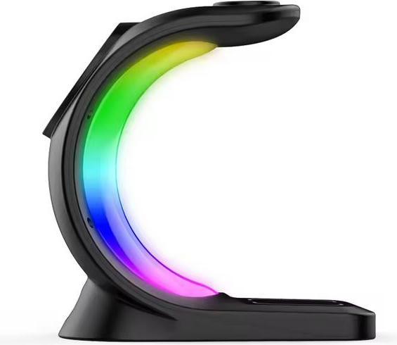Actual product image PhoneLook Wireless MagSafe 15W 3in1 charging station (iPhone, AirPods, Apple Watch) with RGB LED light (15 W)