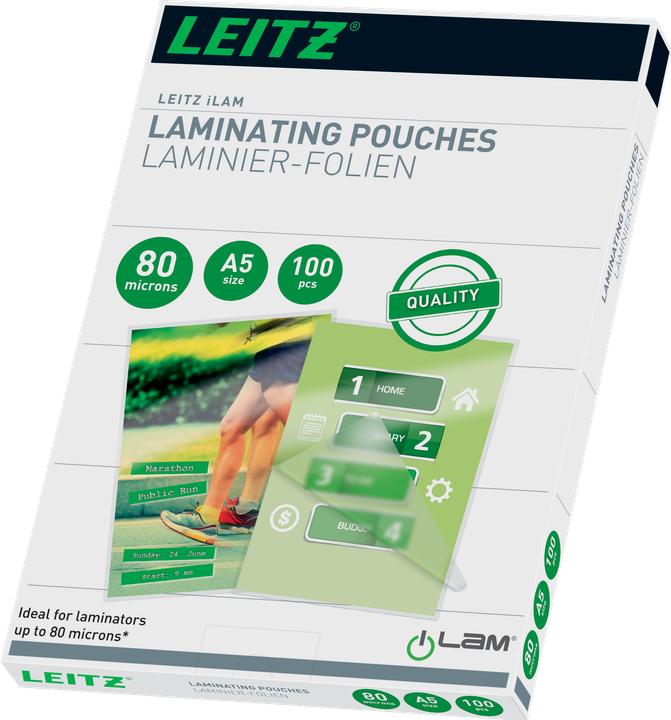 Actual product image Leitz Laminating foil pouch (A5, 100 Piece, 80 µm)