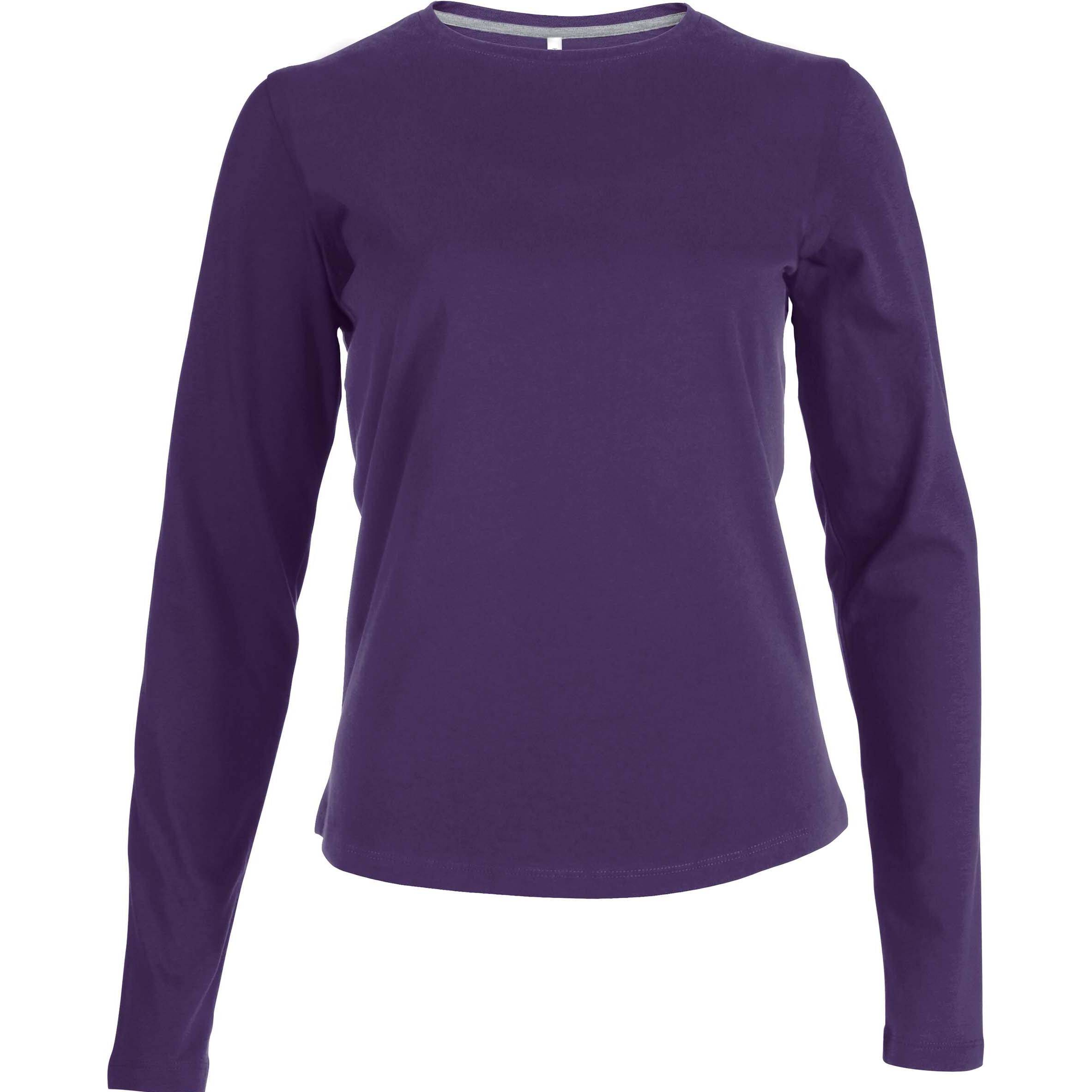 Thumbnail - Kariban, Damen, Shirt, Col Rond, Violett, (M)