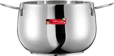 Inoxriv Pentola Inox 2 Manici 24cm (Pentola, Acciaio inossidabile, Alluminio)
