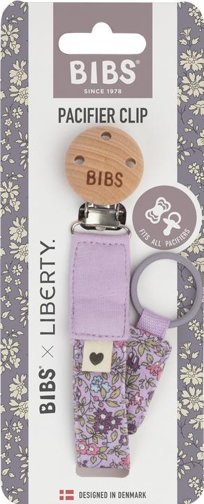 Actual product image Bibs x Liberty dummy chain, Camomille Lawn Violet Sky (1 x)
