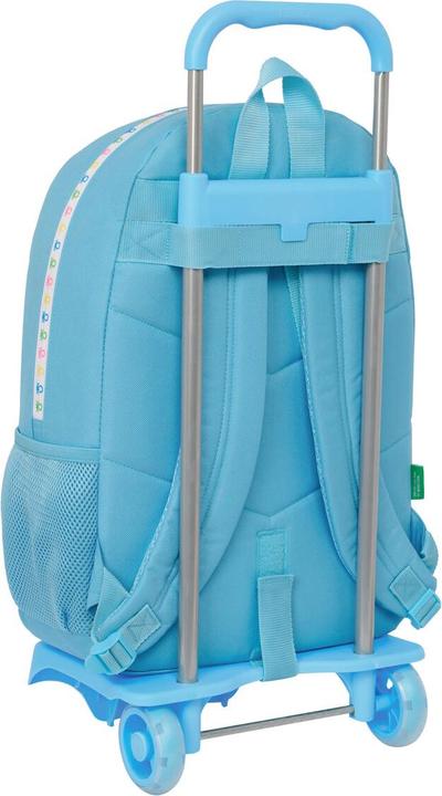 Immagine prodotto Benetton Zaino scuola con ruote Spring sky blue 30 x 46 x 14 cm