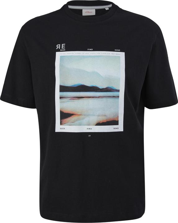 Produktbild s.Oliver T-Shirt Jerseyshirt mit reflektierendem Artwork (M)