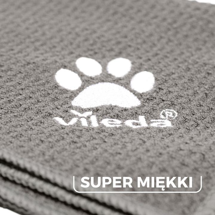 Produktbild Vileda Pet Pro Microfaser-Handtuch M (grau, Gr??e M, 45 x 70cm) (Katze, Hund)