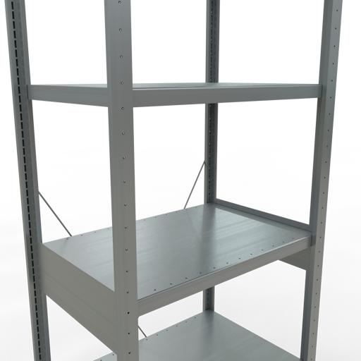 Actual product image Schulte Lagertechnik MULTIplus250 boltless basic shelving system with cross brace