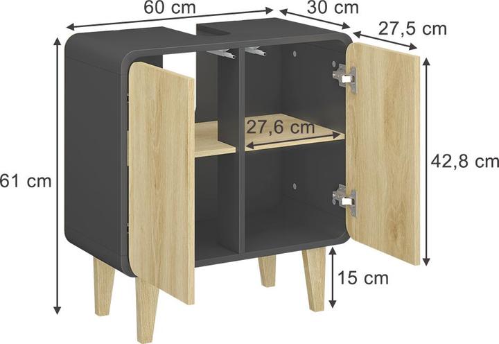 Actual product image Vicco Arla (60 x 30 x 61 cm)