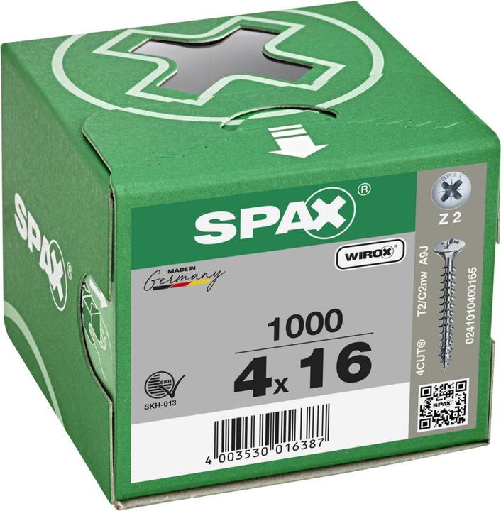 Actual product image Spax Linsenmultikopf Bremsrippen Z2 Vollgewinde Wirox (1000 Screws per piece)