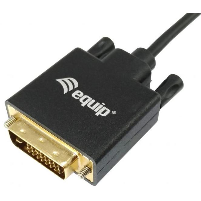 Thumbnail - equip USB Typ C – DVI-D (USB Typ-C, 180 cm), Data + Video Adapter, Schwarz