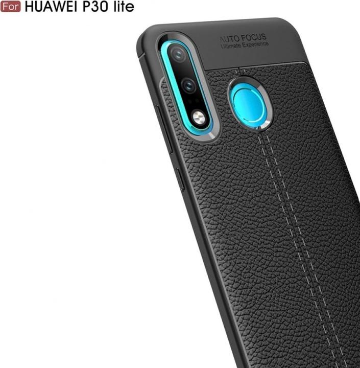 Actual product image Screenguard Huawei P30 Lite Sleeve Leather Design TPU Cover (Huawei P30 Lite)