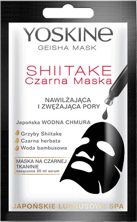 Produktbild Yoskine Geisha Maske Shiitake Schwarz Feuchtigkeitsmaske 20ml (20 ml)