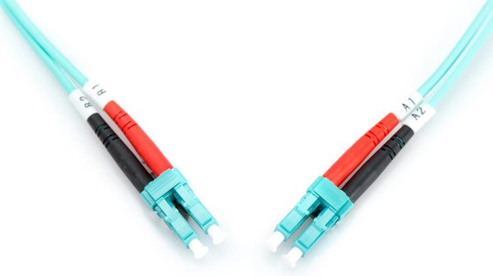 Actual product image Digitus Fiber optic patch cable LC to LC multimode 50/125 m duplex length 7m class OM3 (7 m)