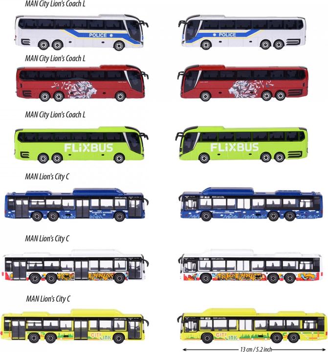 Actual product image Majorette Mann City Bus