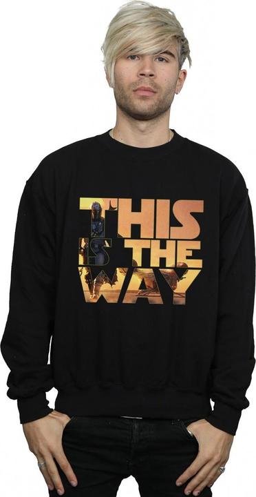 Immagine prodotto Star Wars The Mandalorian The Way Poster Text Felpa Uomo (XL)