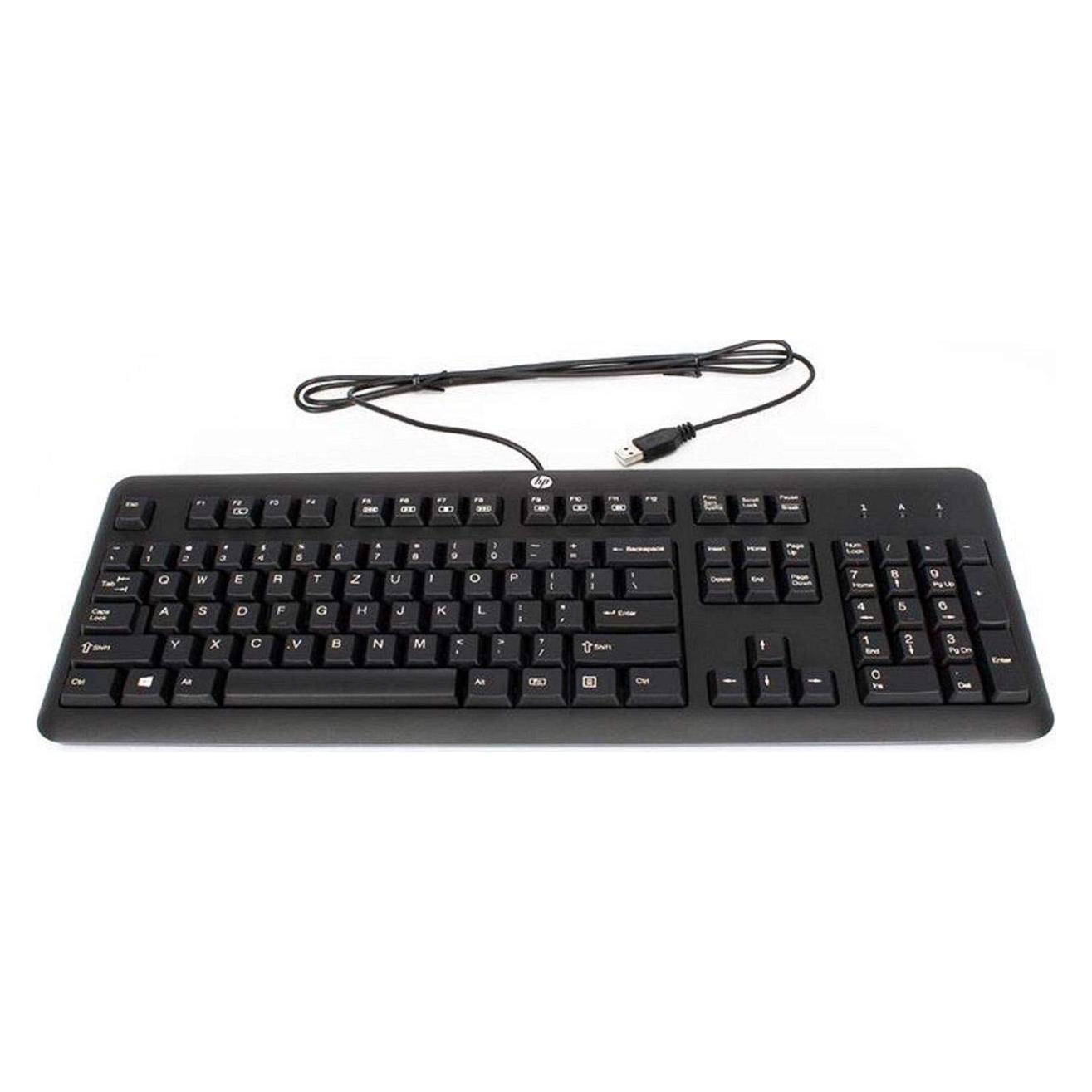 HP QY776AA tastiera USB QWERTY Inglese Nero HP QY776AA tastiera USB QWERTY Inglese Nero