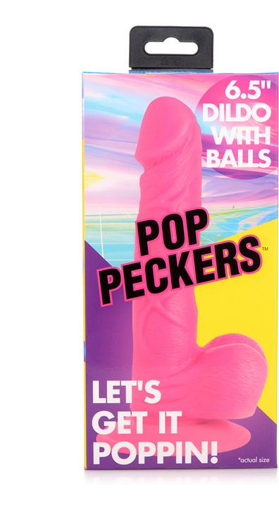 Image du produit Pop Peckers Poppin Dildo 16.5 cm - Pink