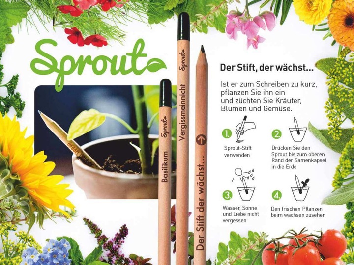 Immagine prodotto Sprout Matita con semi di nontiscordardime (0.50 mm, HB, 1 x)