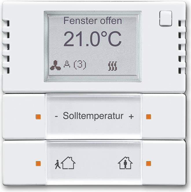 Busch-Jaeger Raumtemperaturregler UP KNX PowN std-ws glz