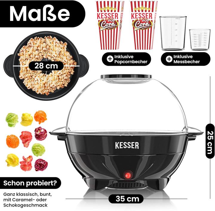 Produktbild Kesser Popcornmaschine mit Antihaftbeschichtung (5,5l)