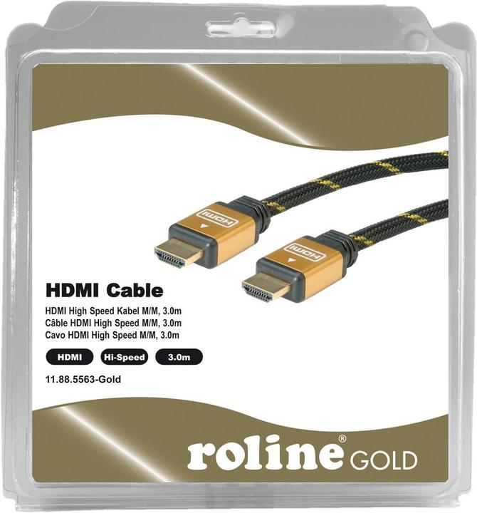 Produktbild Roline HDMI (Typ A) — HDMI (Typ A) (3 m, HDMI, 1.3)