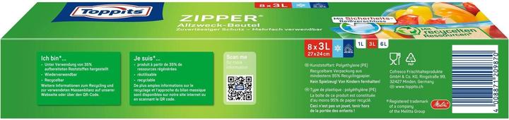 Produktbild Toppits Zipper 8 x 3L (8 x)