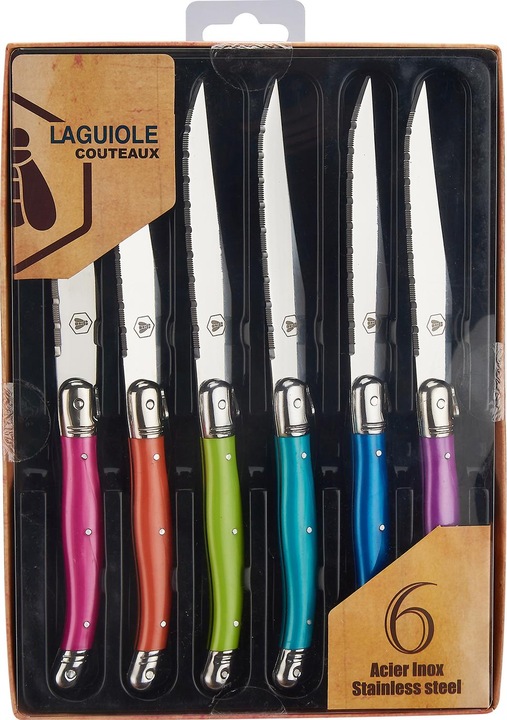 Produktbild Laguiole Steakmesser 6 Stück, bunt