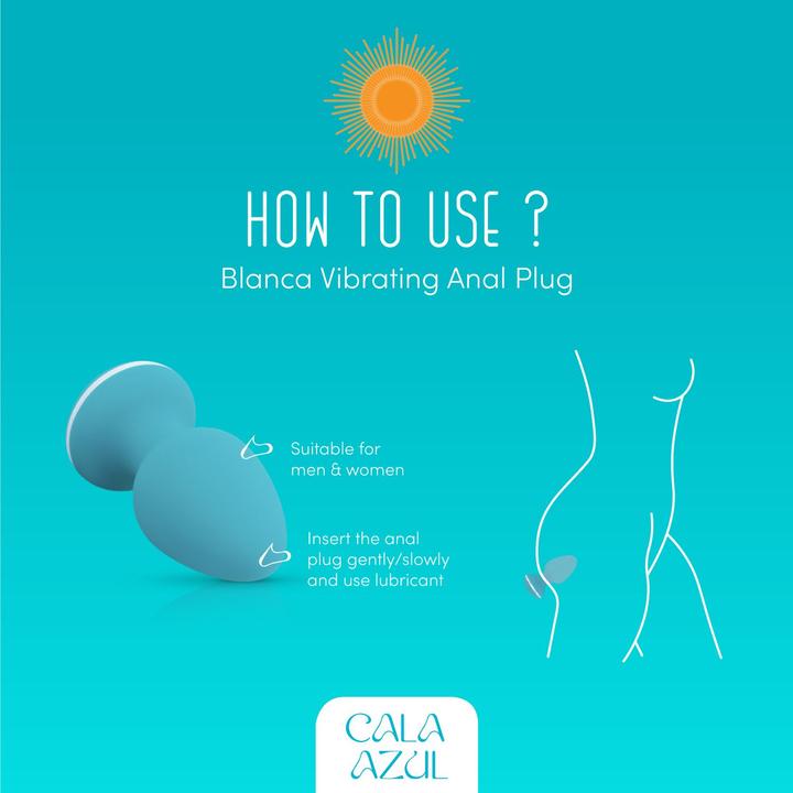 Produktbild Cala Azul Blanca Vibrierender Analplug Azul
