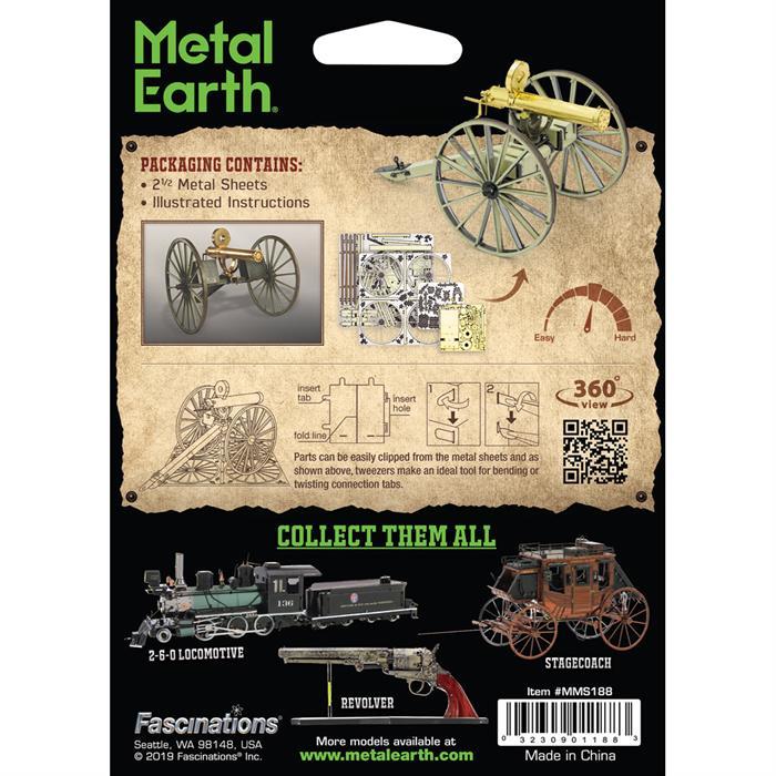 Immagine prodotto Metal Earth Wild West Gatling Gun
