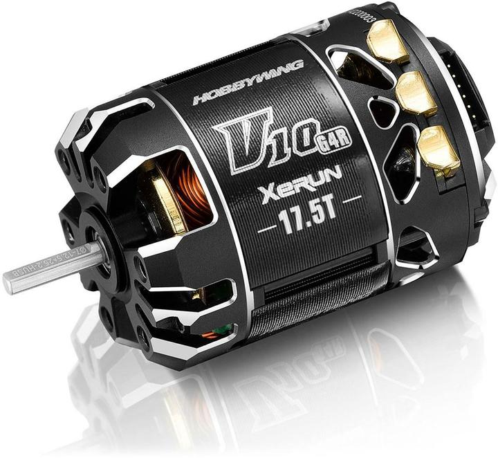 Actual product image Hobbywing Xerun V10 Brushless Motor G4R (2-3s) 17.5T Sensored for 1:10