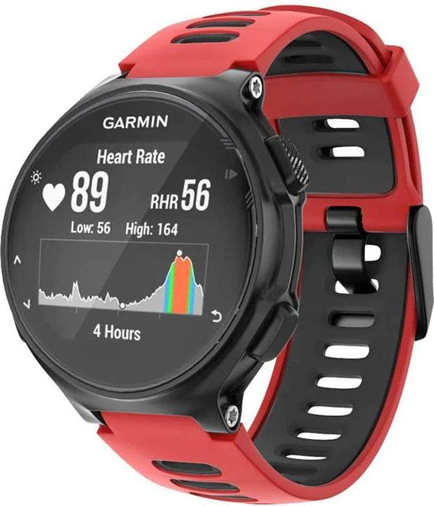 Actual product image Garmin Silicone wristband for G02 - red and black