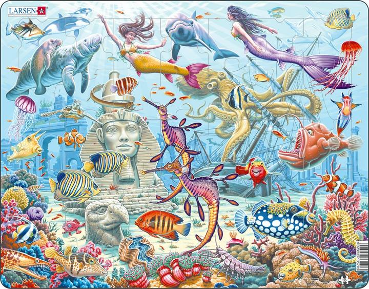 Larsen Puzzle - Sirene in una città sommersa (35 pezzi)