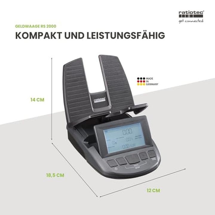 Produktbild ratiotec Geldwaage RS 2000 (Made in Germany)