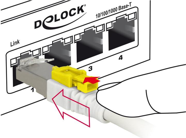Image du produit Delock Câble patch : S/STP, 2m, blanc (S/FTP, CAT6a, 2 m)