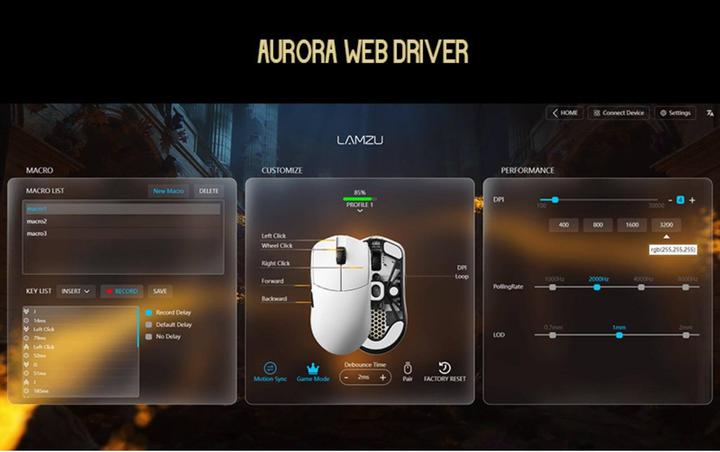 Image du produit Lamzu Maya X Gaming Maus - Cloud White (Sans fil, Filaire)