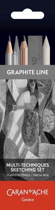 Immagine prodotto Caran d'Ache Graphite Line Multi-Technik-Skizzierset (0.50 mm, 2B, 6B, 9B, HB, 11x)