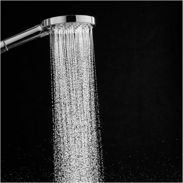 Produktbild hansgrohe Verstellbare Handbrause mit 3 Sprühstrahlen, Regen- und Massagefunktion, einfach zu installieren (3 Strahlarten)