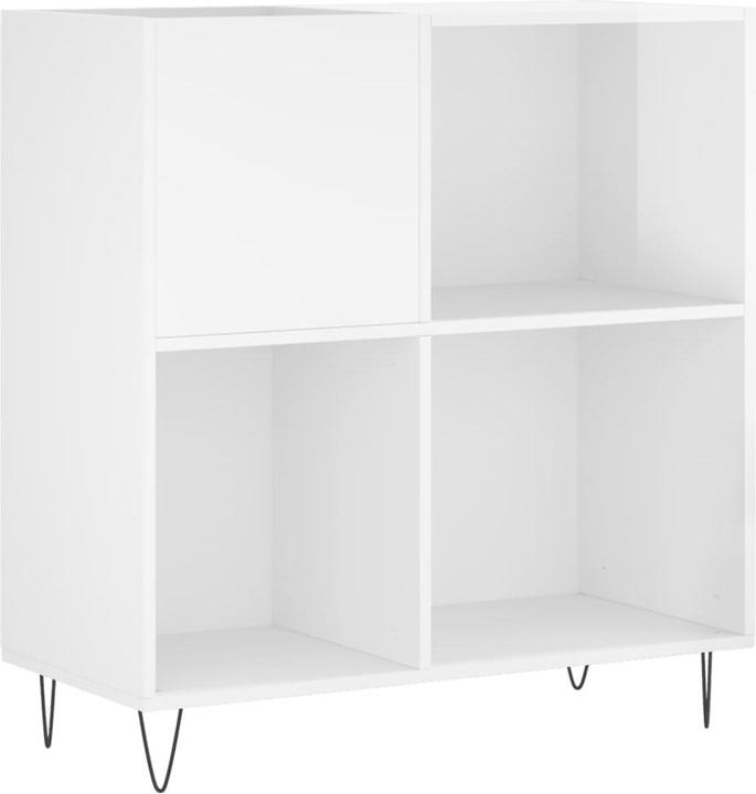 Image du produit VidaXL Plattenschrank Hochglanz-Weiss 84,5x38x89 cm