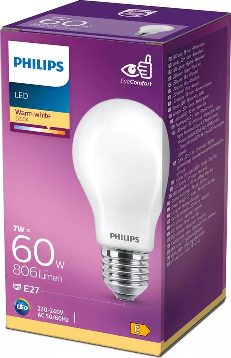 Productafbeelding Philips Klassiek (E27, 7 W, 806 lm, 1 x, G)