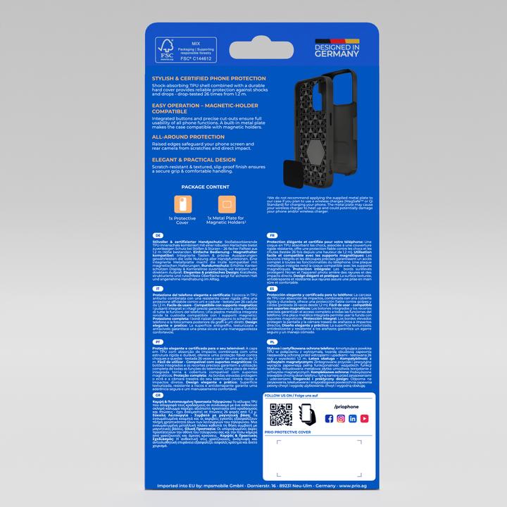 Image du produit prio Coque de protection pour iPhone 15 (6.1in) noir (Apple iPhone 15)