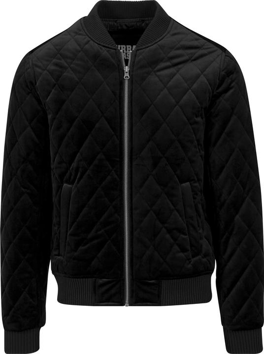 Actual product image Urban Classics Diamond Quilt Velvet Jacket (S)