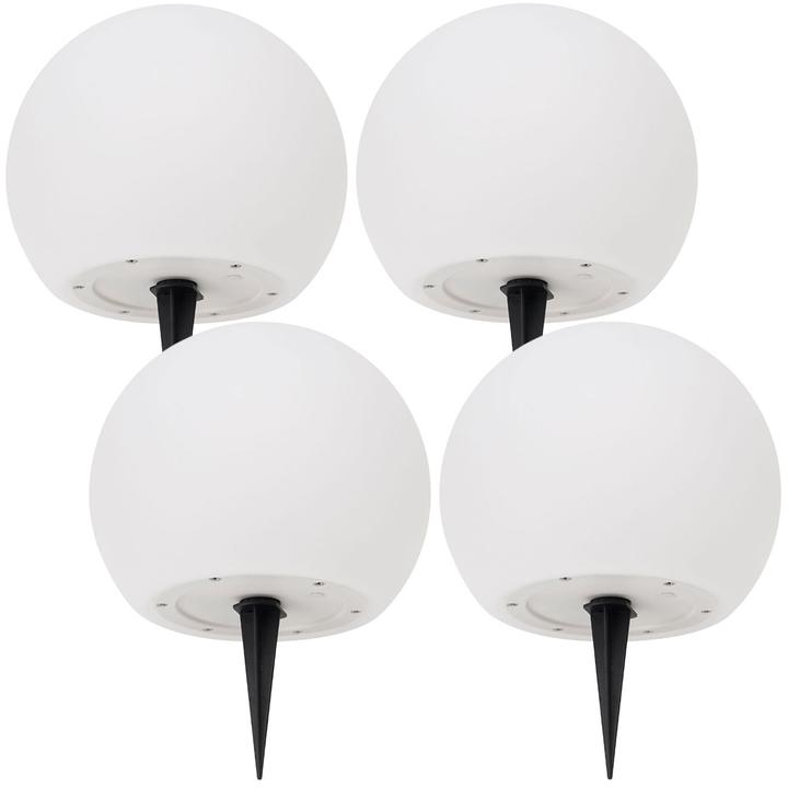 Actual product image Casativo 4er-Set LED-Leuchtkugel mit Fernbedienung, solarbetrieben, RGBW, 60 Lu, IP67, Ø 30 cm (60 lm, IP67)