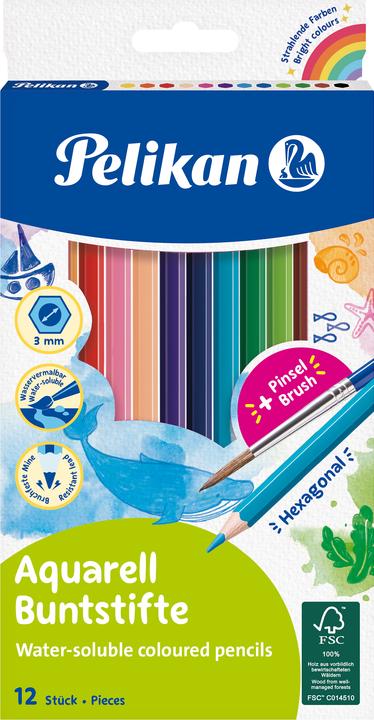 Produktbild Pelikan Buntstifte Aquarell (12 x)