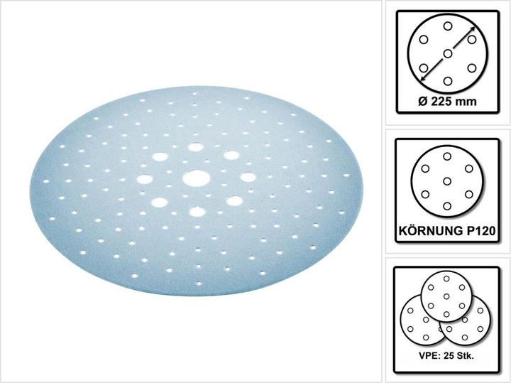 Produktbild Festool Schleifscheibe STF D225/128 P120 GR/25 (P120)